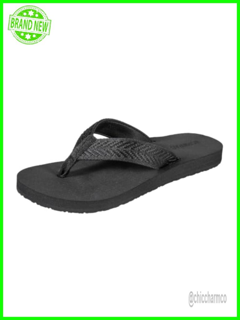 Faux Leather Yoga Mat Flip Flops, Supportive Arch Sandals, Summer Casual Beach